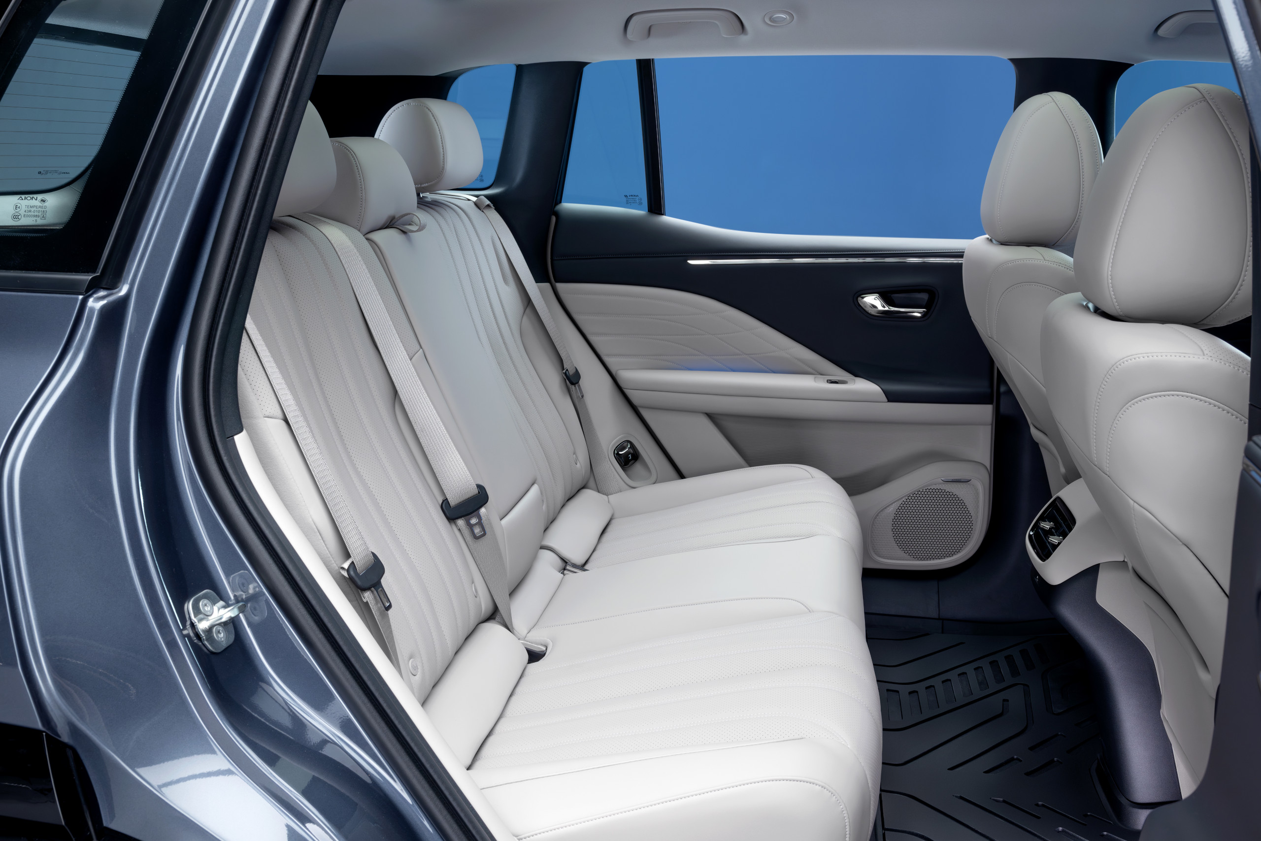 The rear seats of the Aion V