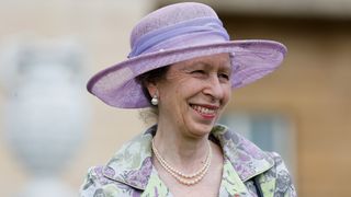Princess Anne, Princess Royal attends the Not Forgotten Association Garden Party at Buckingham Palace on May 12, 2022