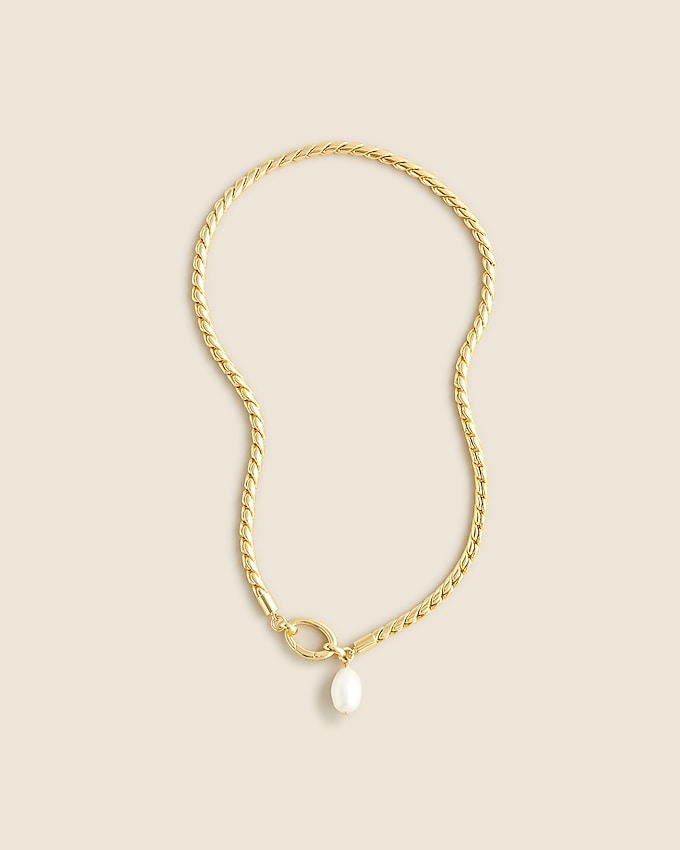Rope Chain Freshwater Pearl Necklace