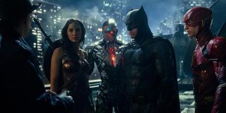 Wonder Woman, Cyborg, Batman, Flash in Justice League