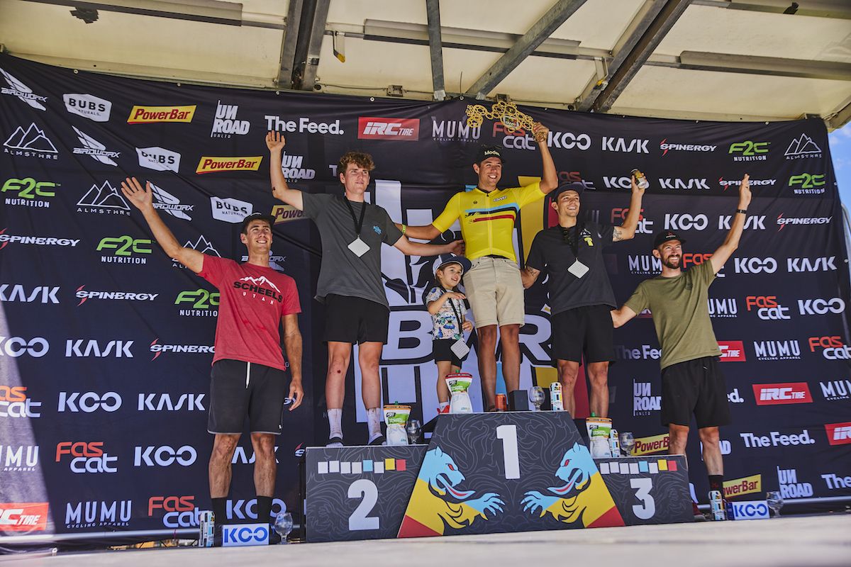 Belgian Waffle Ride Utah 2023: Men's podium