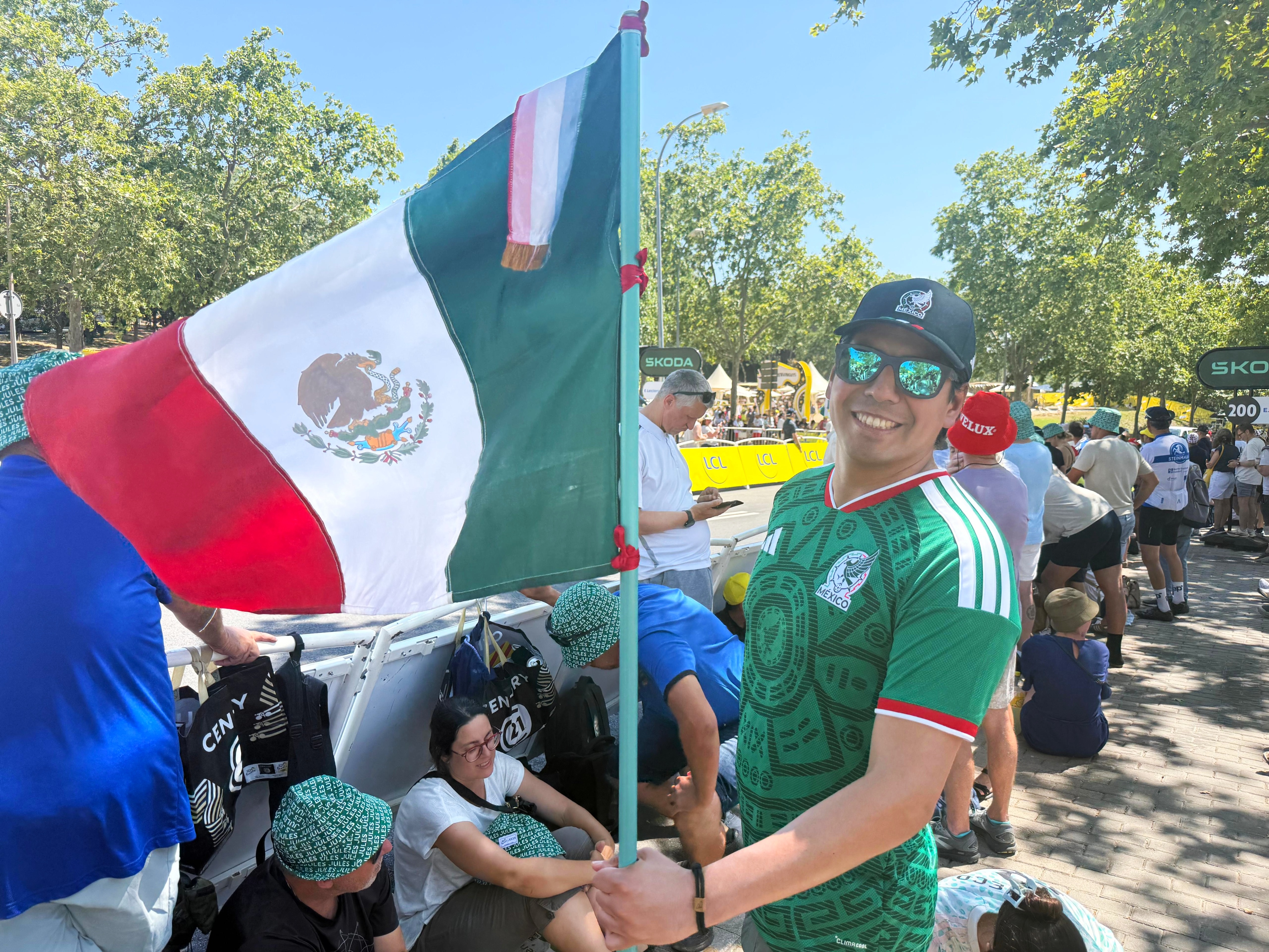 Mexican fans at the Tour de France