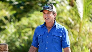 Jeff Probst smiling on Survivor 48