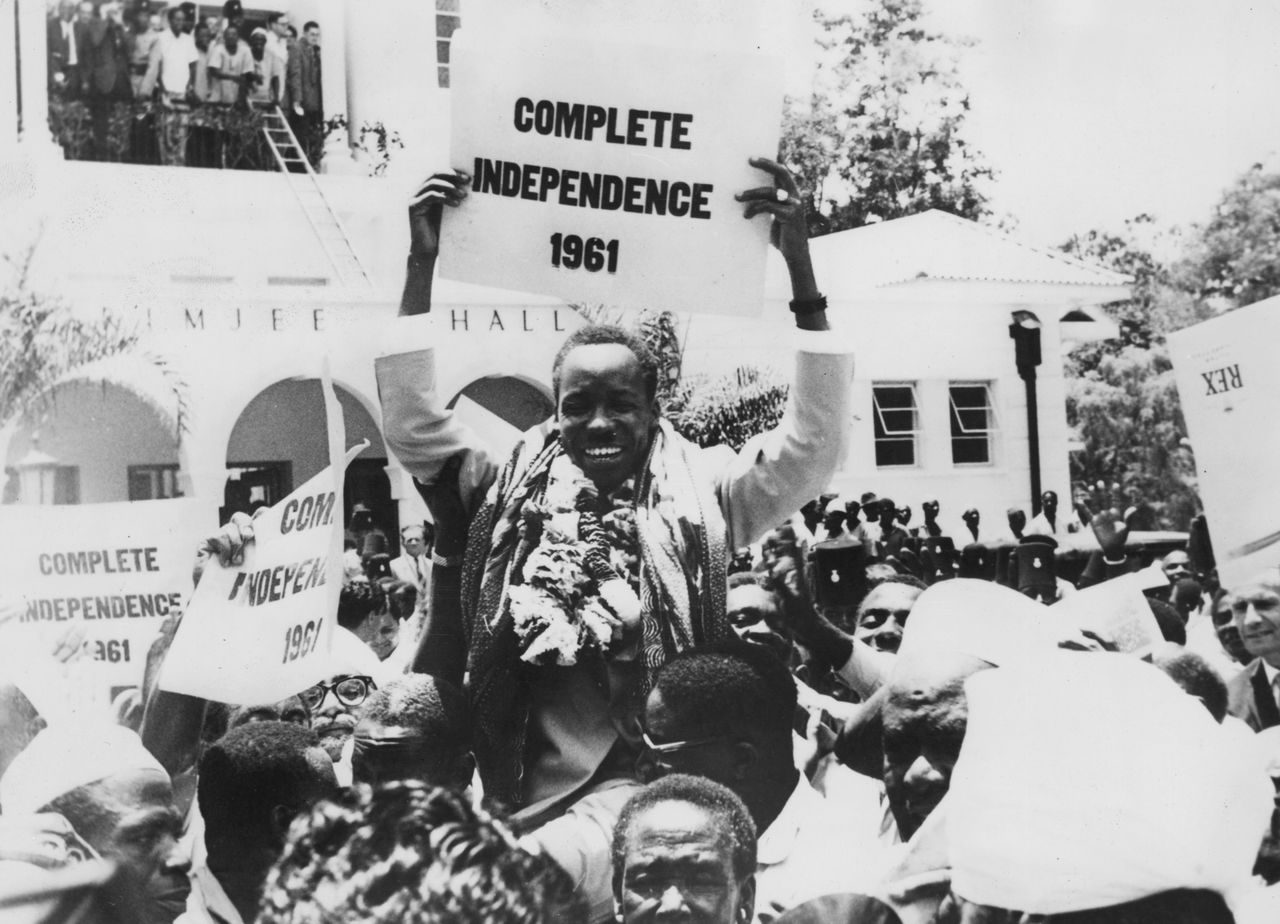 An independence rally in Tanzania, in 1961