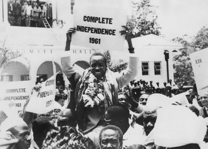 An independence rally in Tanzania, in 1961
