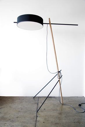 ‘Excel’ floor lamp, by Rich Brilliant Willing, for Roll & Hill, shown as part of Noho Design District