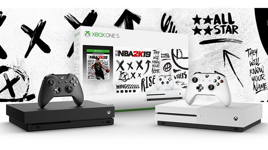 Xbox one s 1tb nba 2k19 console store and game bundle