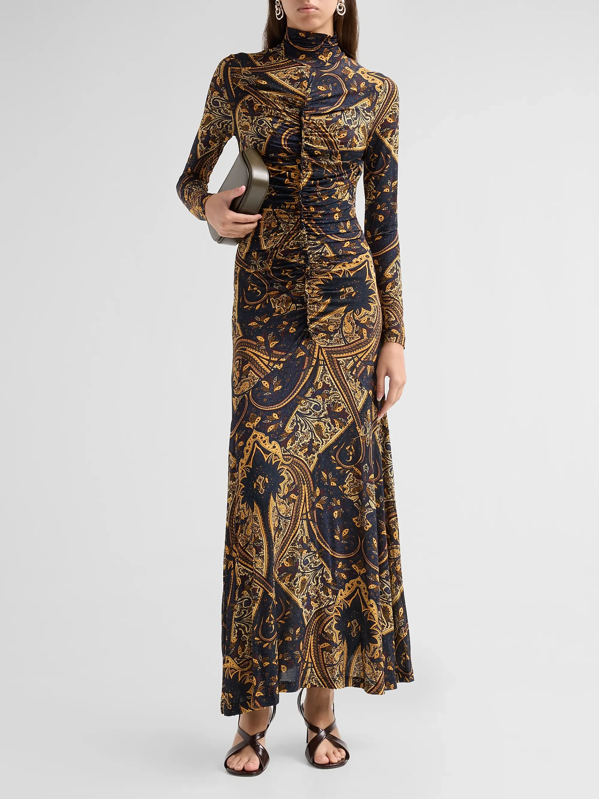 Ida Gathered Seam Maxi Dress