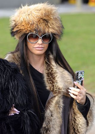 Katie price slammed for wearing real fur