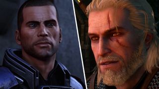 Commander Shepard and Geralt