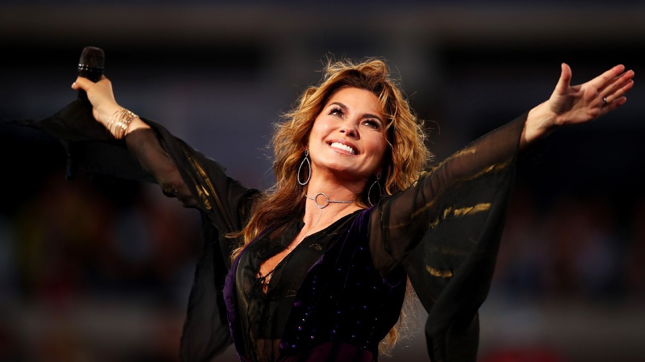 Shania Twain&#039;s new platinum blonde hair has divided fans as the singer reveals new style to release her new album, Queen of Me