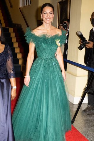Kate Middleton's emerald green fairytale gown