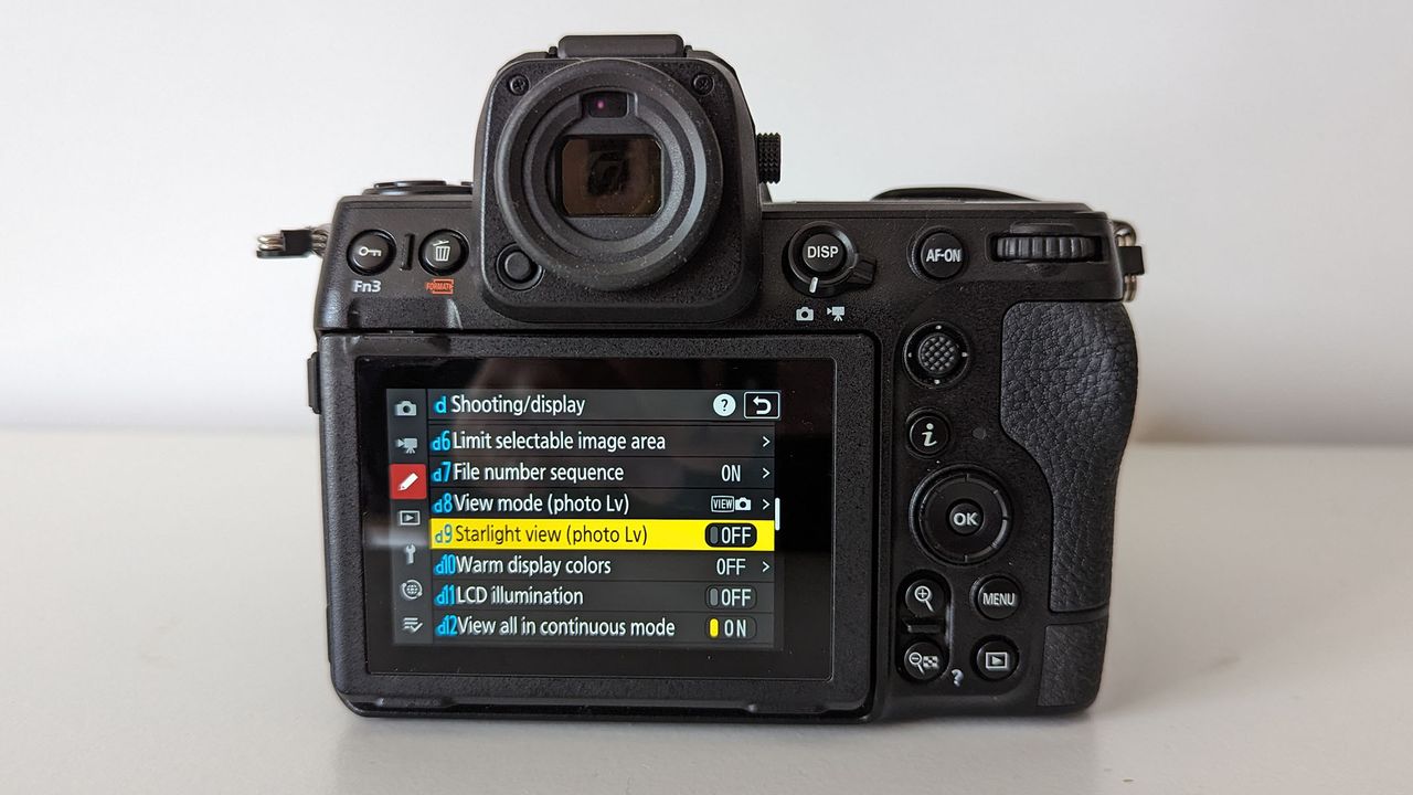 Nikon Z8 on a white table