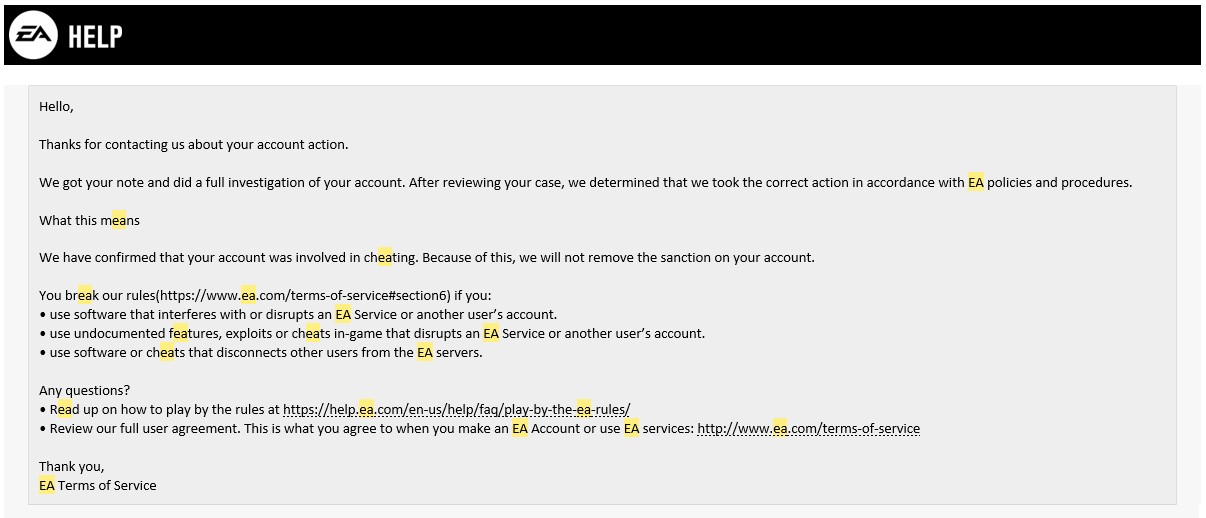 EA banned me from Apex Legends for getting hacked by a cheater