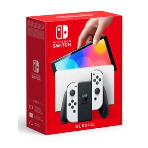 A product shot of the Switch OLED on a white background