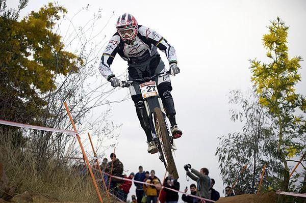 South Africa's Greg Minnaar took victory from Santa Cruz Syndicate team-mate Nathan Rennie