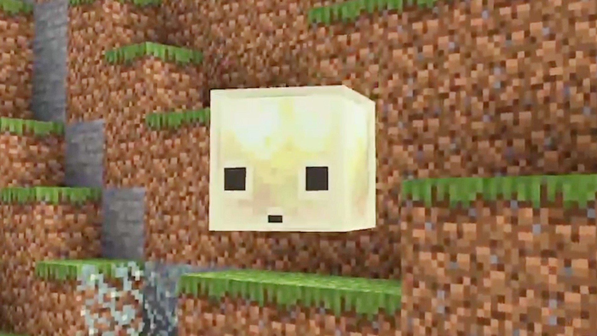 The Sulphur Cube mob from the next Minecraft update