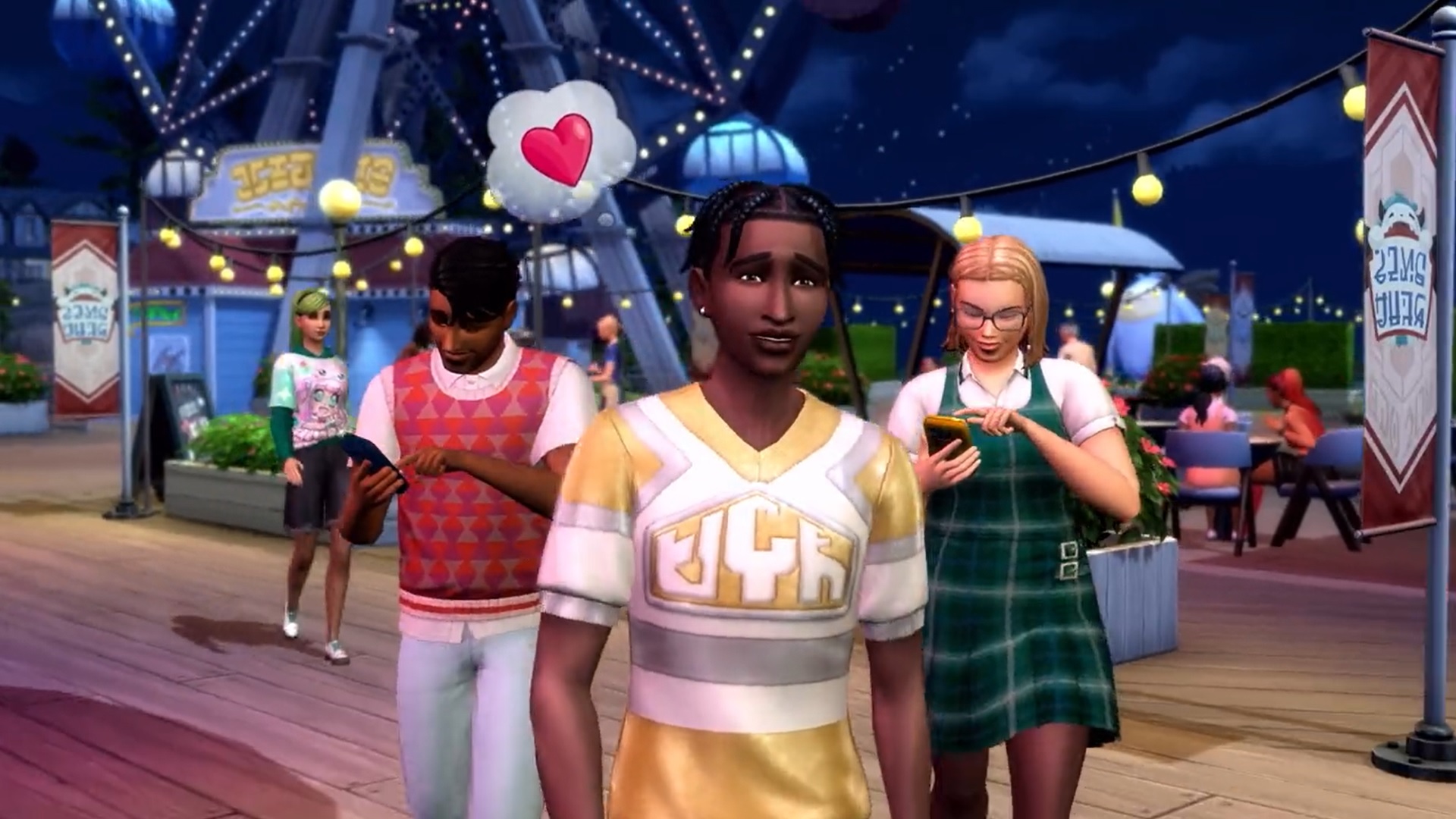 You can woohoo on the Ferris wheel in The Sims 4 High School expansion, if  that's what you're into