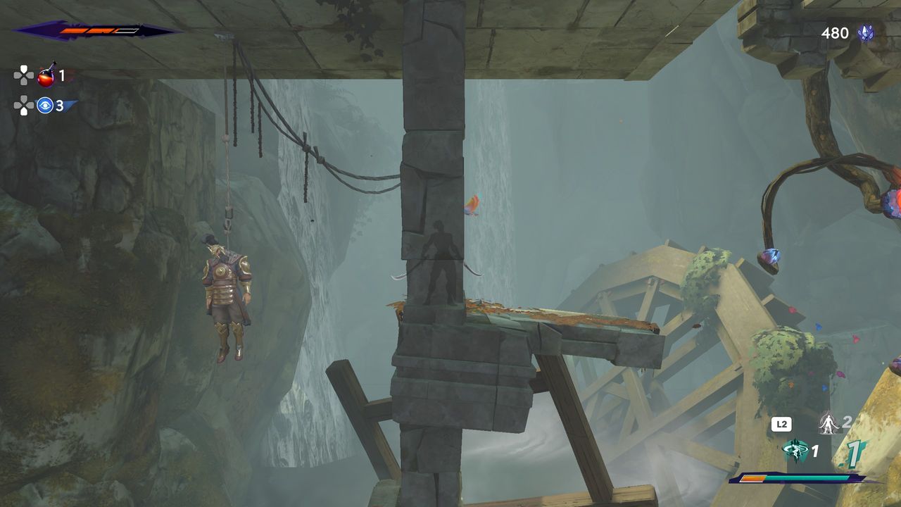 Prince of Persia: The Lost Crown Deserter quest - Hanging soldier
