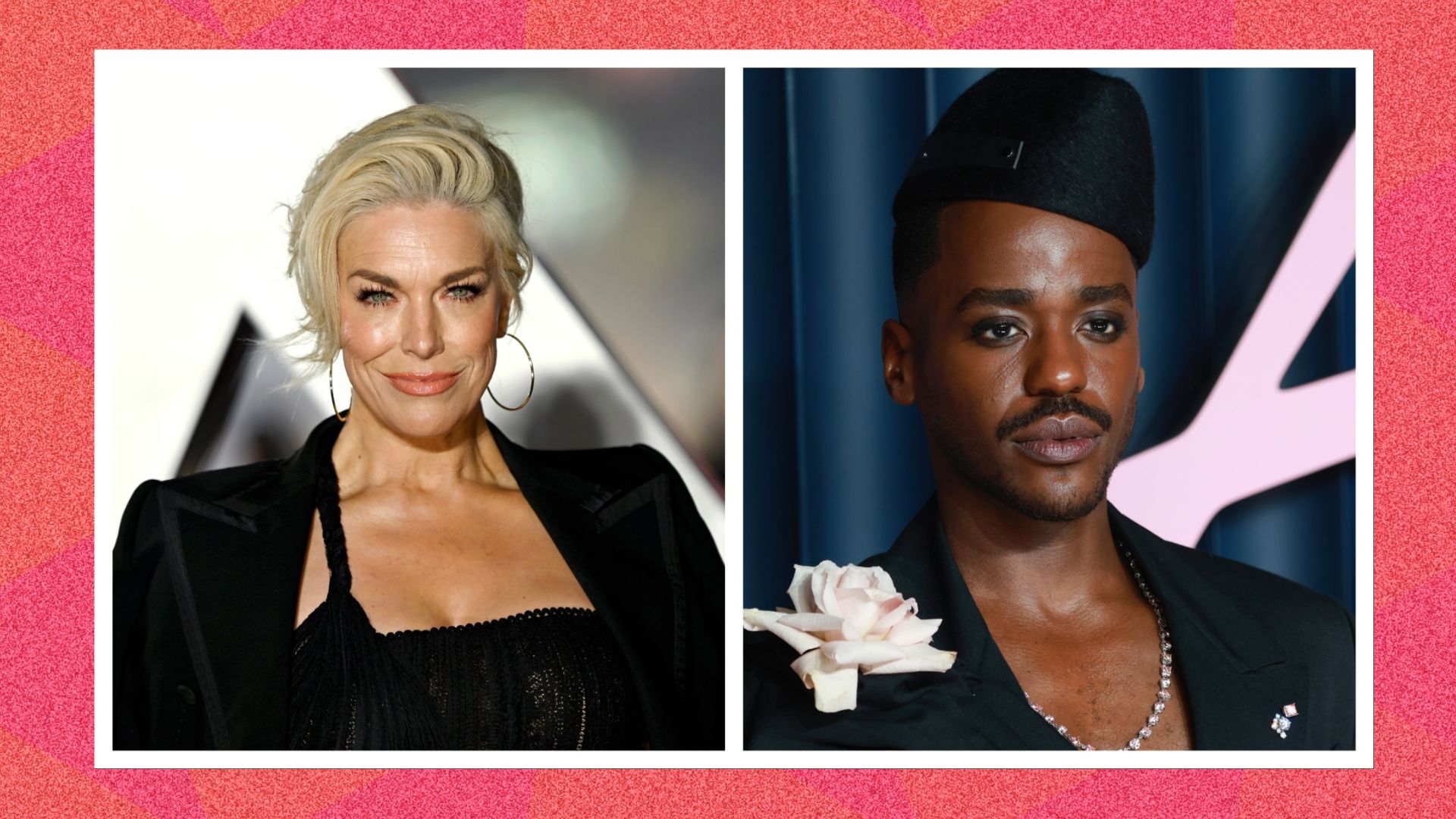 an image of hannah waddingham (L) and Ncuti Gatwa (R)