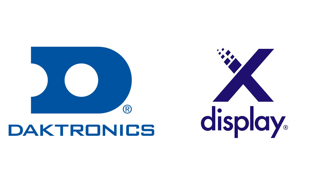 The Daktronics and X Display logos. 