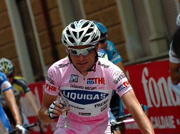 Danilo Di Luca (Liquigas) enjoys the last day.