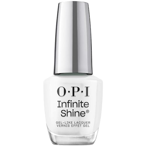 Opi Infinite Shine Alpine Snow | Opaque Soft White Cr&amp;egrave;me Long Wear Gel Like Nail Polish | Vegan, Long Lasting, Streak Free