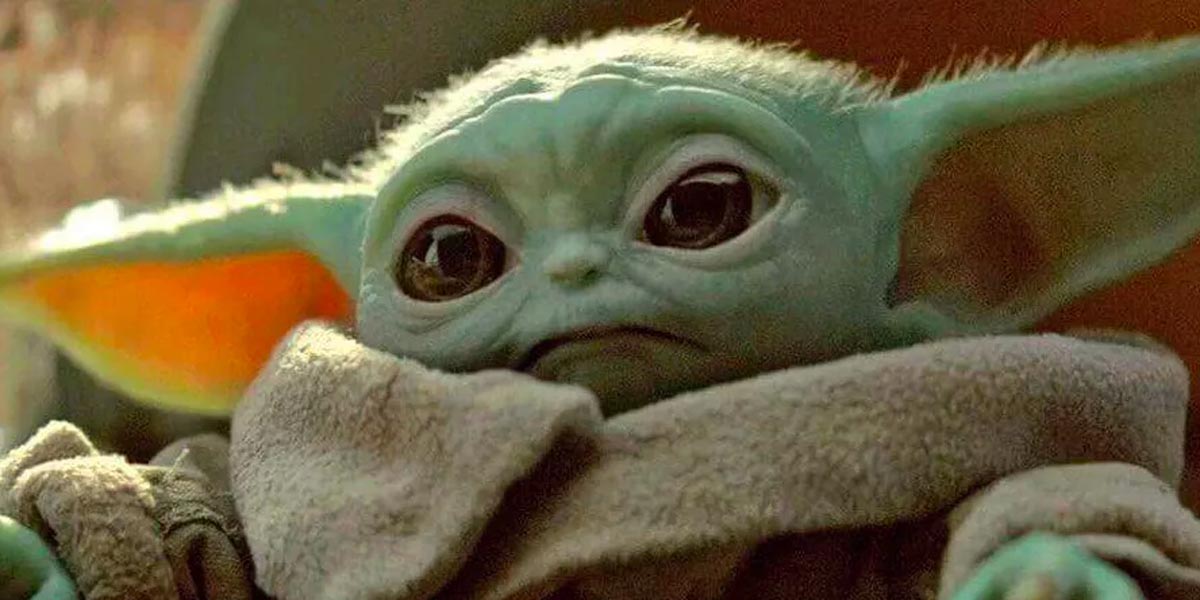 Baby Yoda close-up in The Mandalorian Season 1 on Disney+