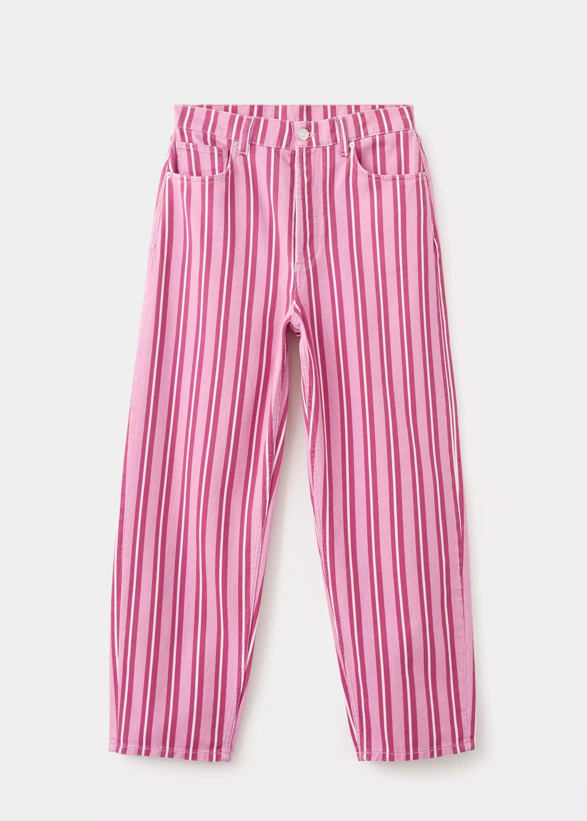 Straight-Fit Striped Jeans - Women | Mango Usa