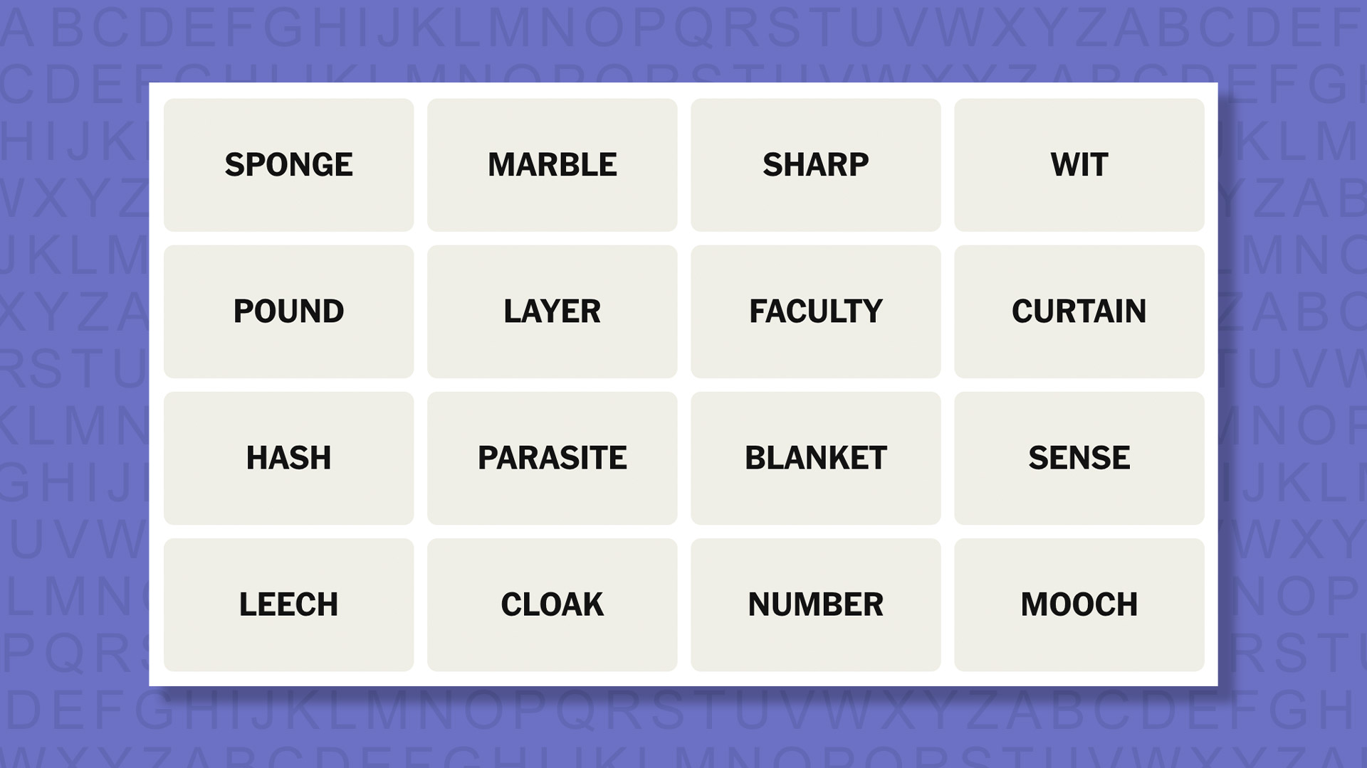 NYT Connections hints for game 999 on a purple background