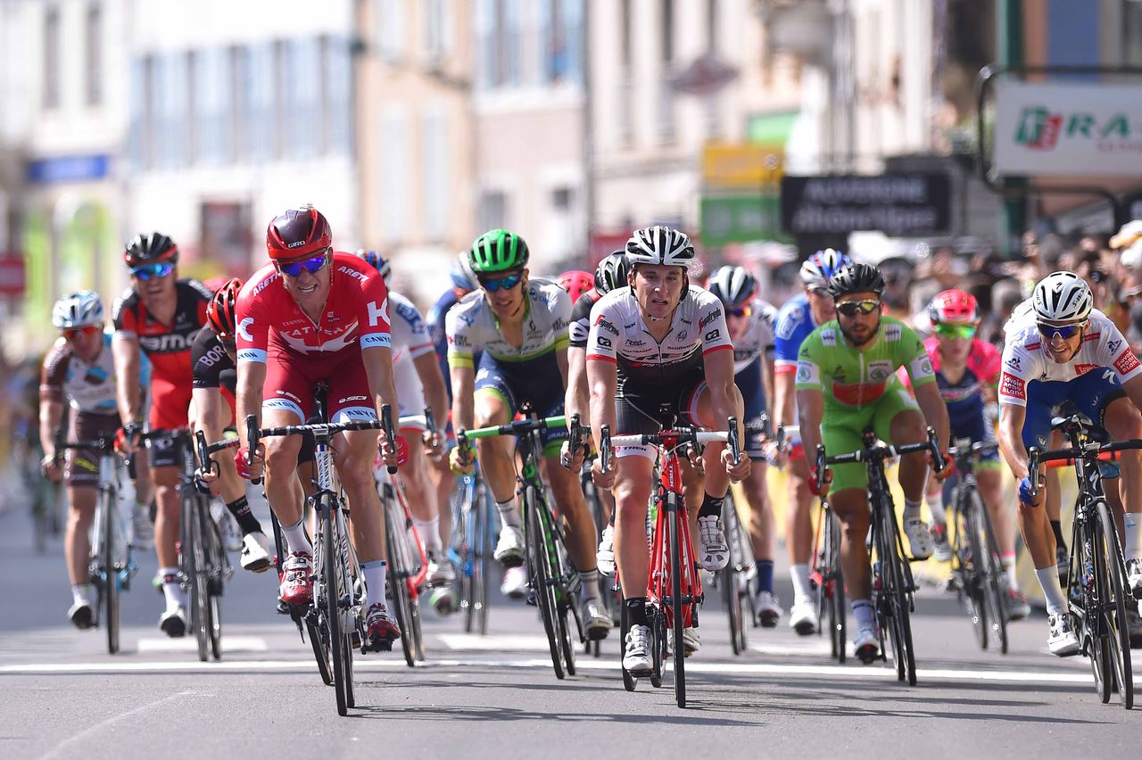 Alexander Kristoff (Katusha) won the sprint for second