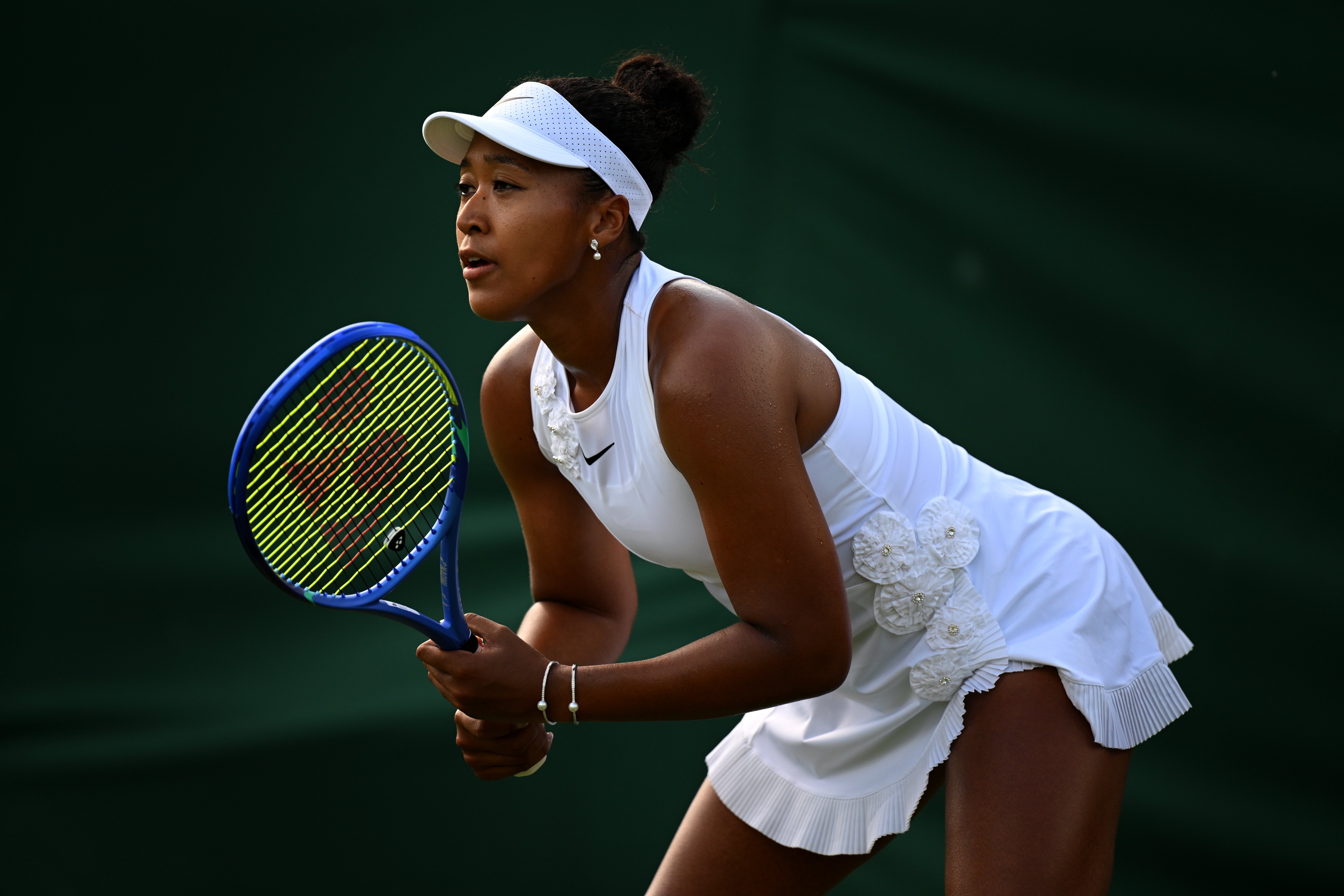 Naomi Osaka played at Wimbledon 2026 in a custom tennis whites outfit