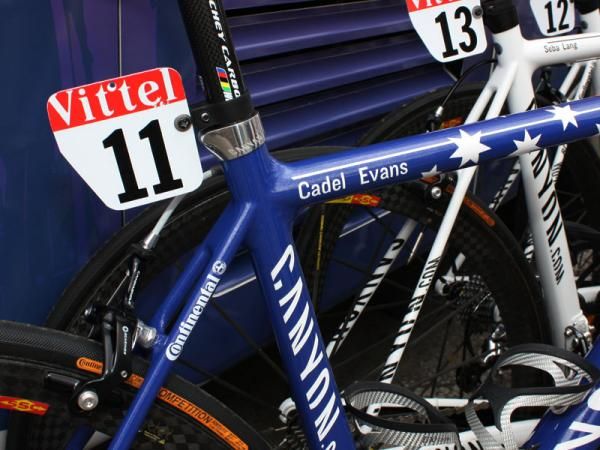 Even without the name identification there's little mistaking who this bike belongs to.