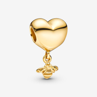 Heart &amp; Bee Dangle Charm | Was £55, now £25