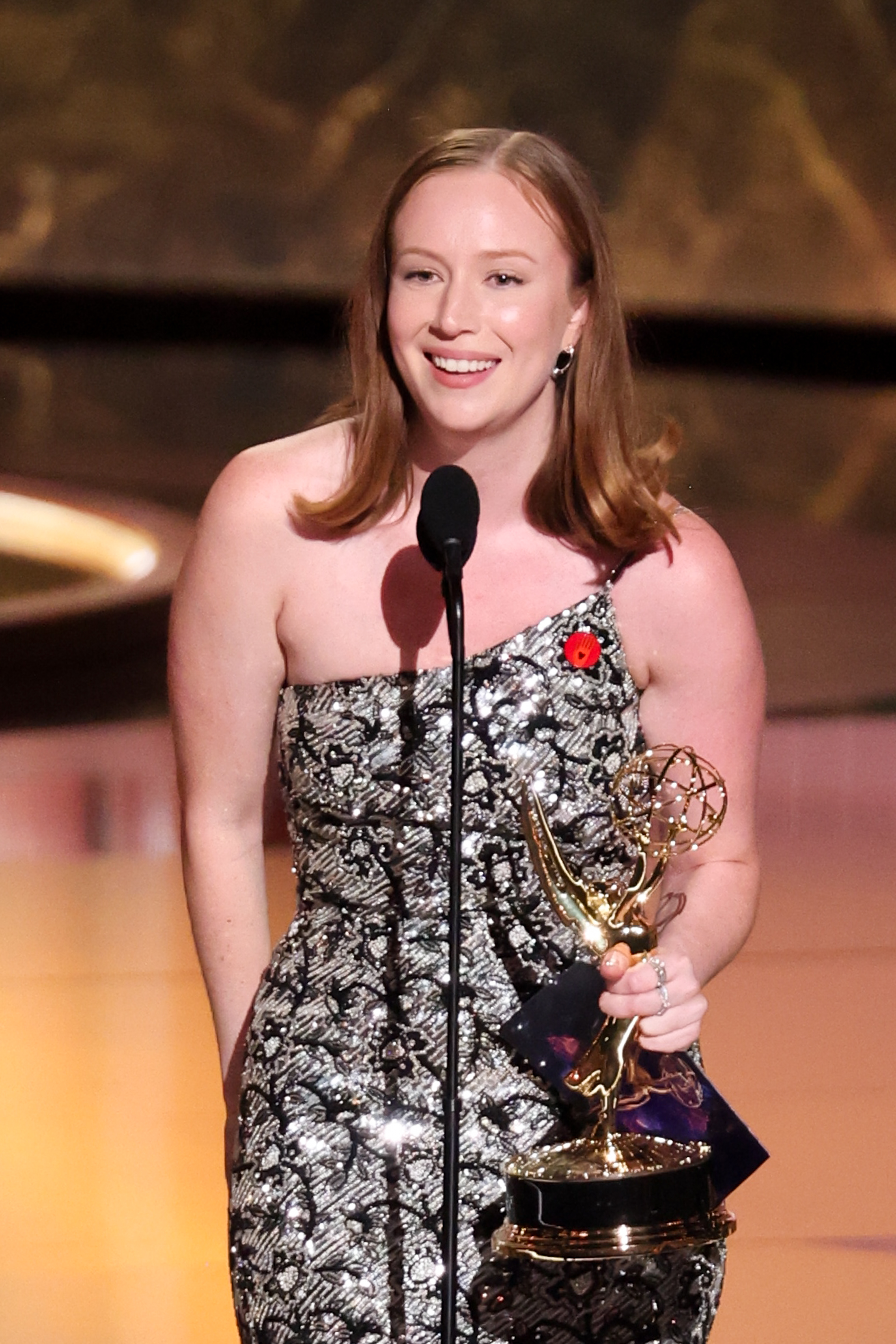 hannah einbinder wins Outstanding Supporting Actress in a Comedy Series in &quot;Hacks&quot; at the 77th Primetime Emmy Award