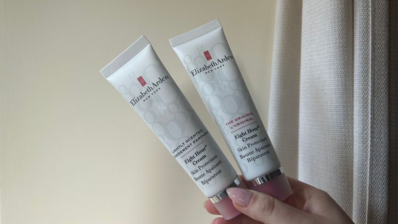 Tori holding Elizabeth Arden Eight Hour Cream