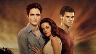 Robert Pattinson, Kristen Stewart and Taylor Lautner in The Twilight Saga: Breaking Dawn Part 1