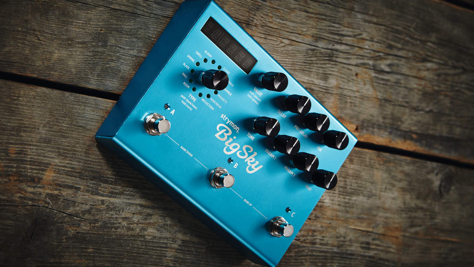Reverb Effect Pedal Digital 7 Ambiance Guitar Built-in Infinite Lasting Buffer Bypass for A7 Reverb Effect Pedal 