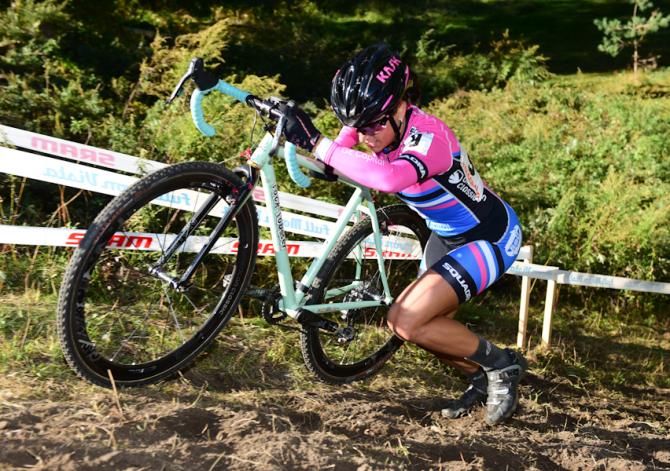 Courtenay McFadden (GE Capital) fell behind Miller and Rochette late in the race