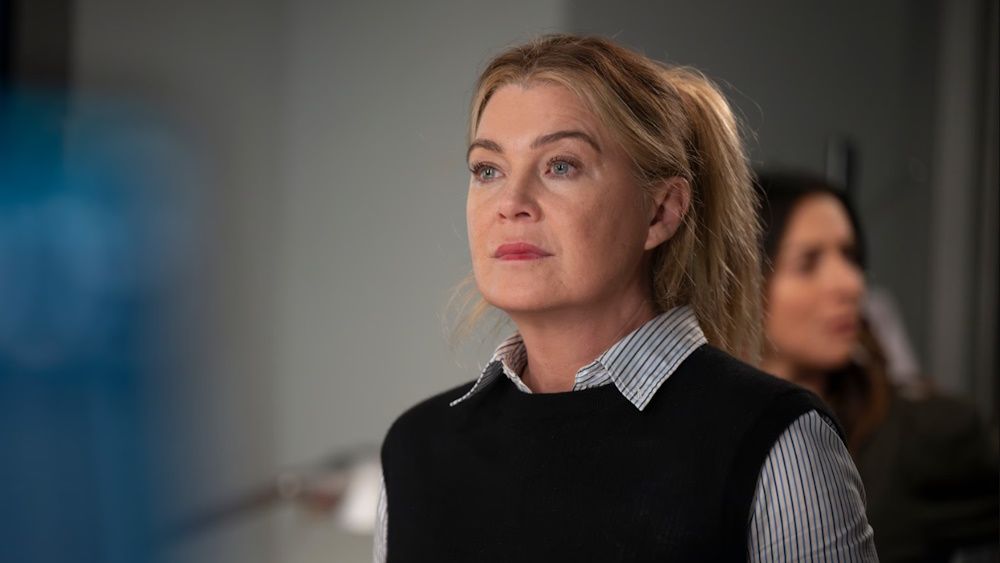 Ellen Pompeo as Meredith Grey in a scene from Grey&#039;s Anatomy season 21 2024