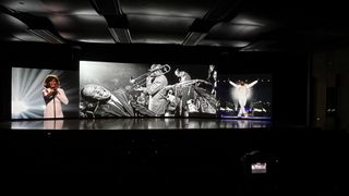 A video wall at the National Museum of African American Music.