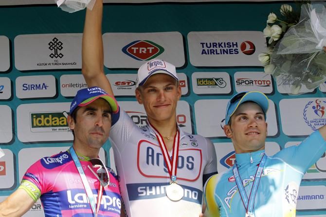 The podium of stage 7
