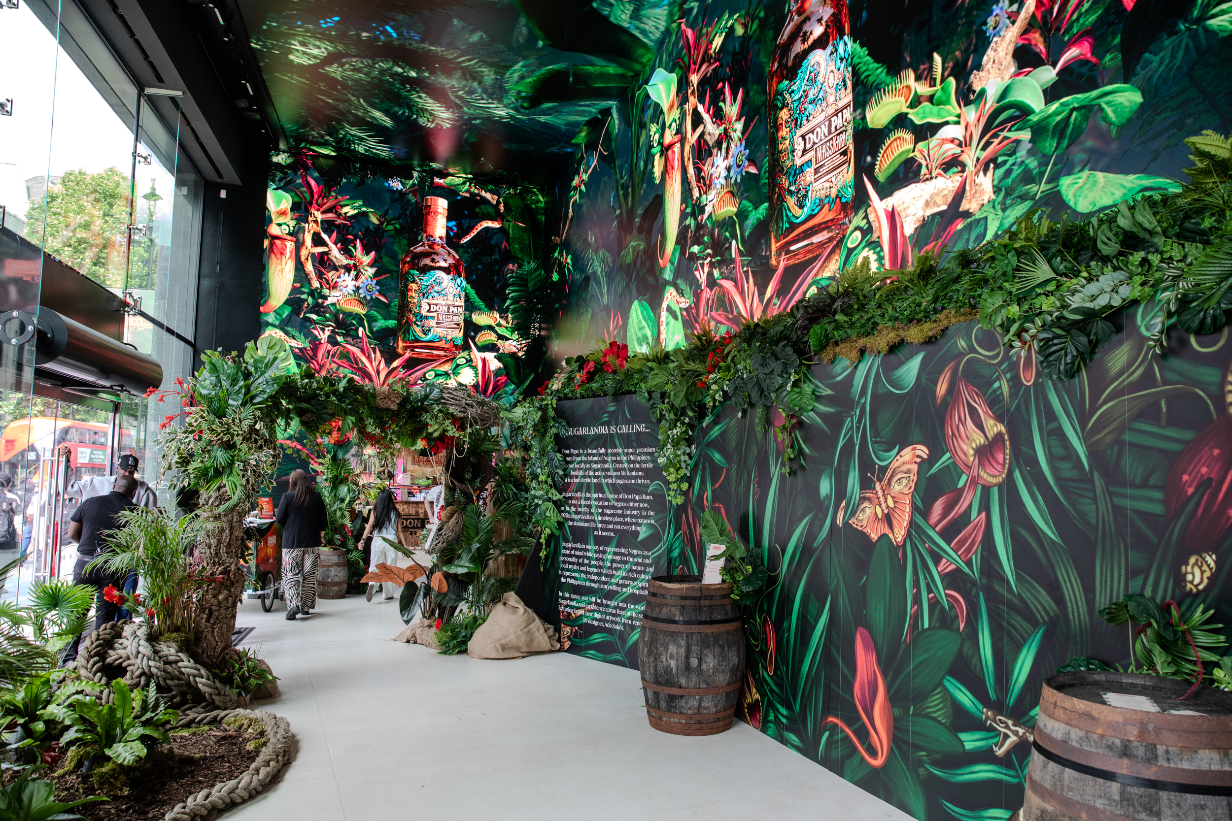 A look at the Don Papa Rum takeover near Tottenham court road