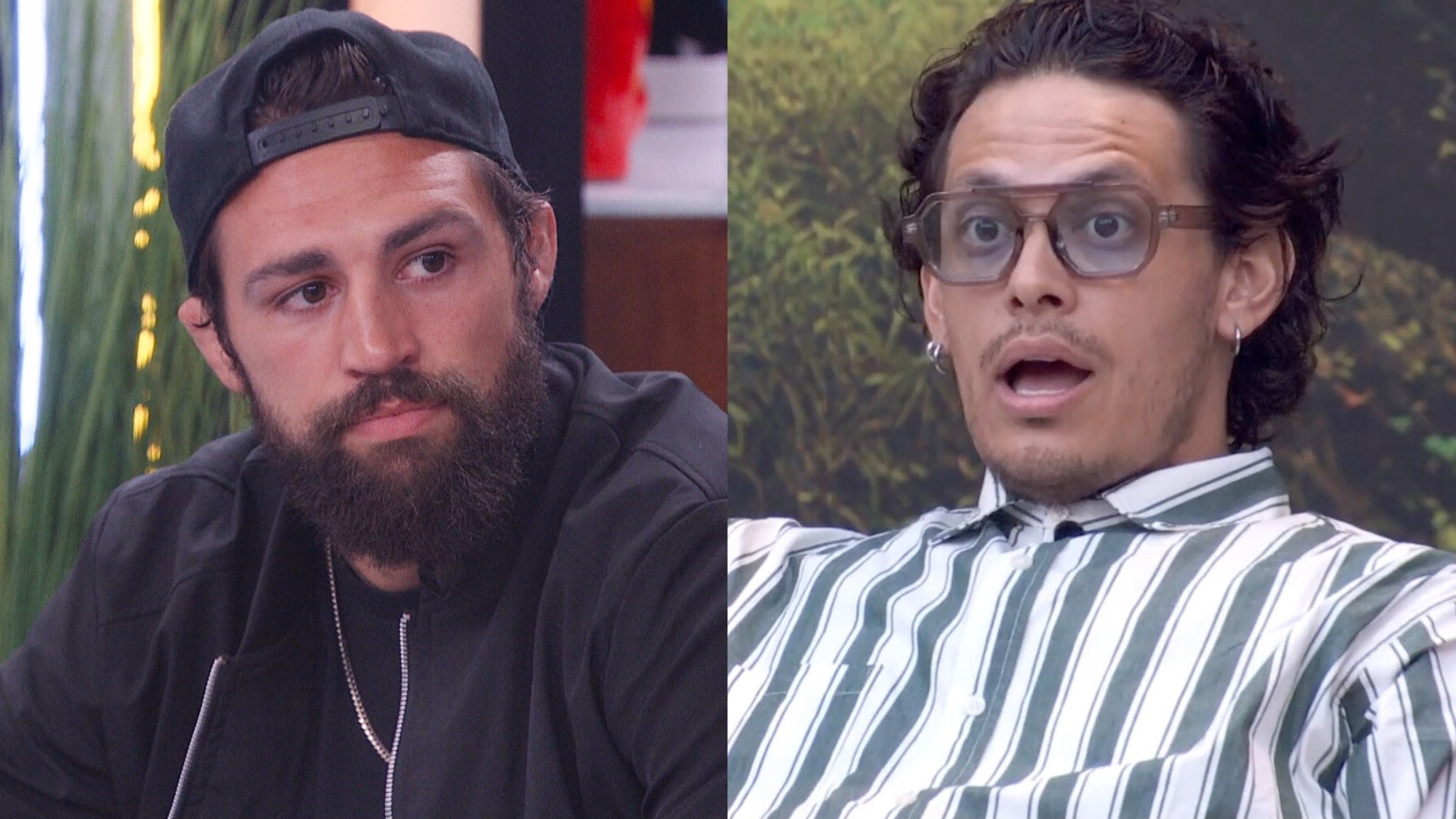 Kamu and Jason split image in Big Brother