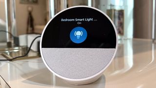 Echo Spot smart home device widget