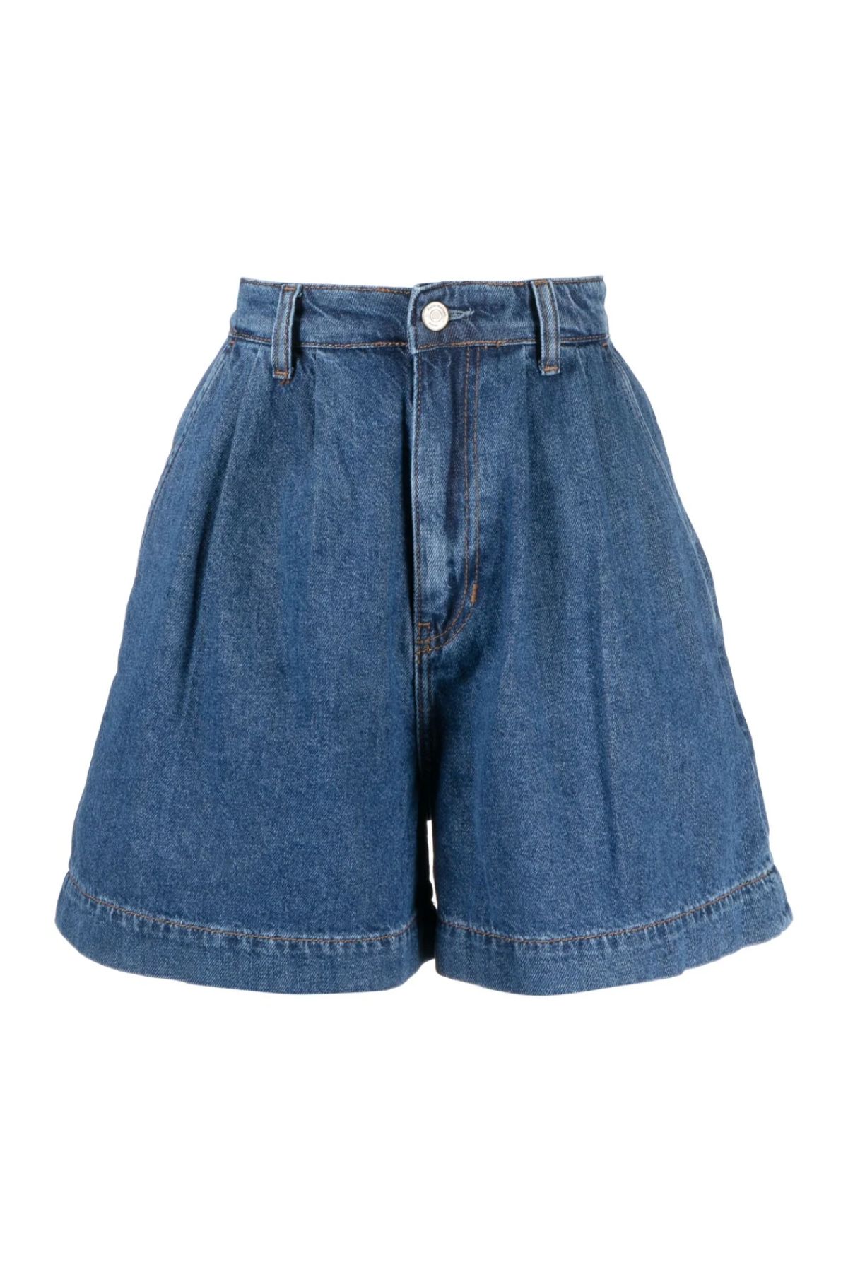Reformation Francis High-Waisted Denim Shorts