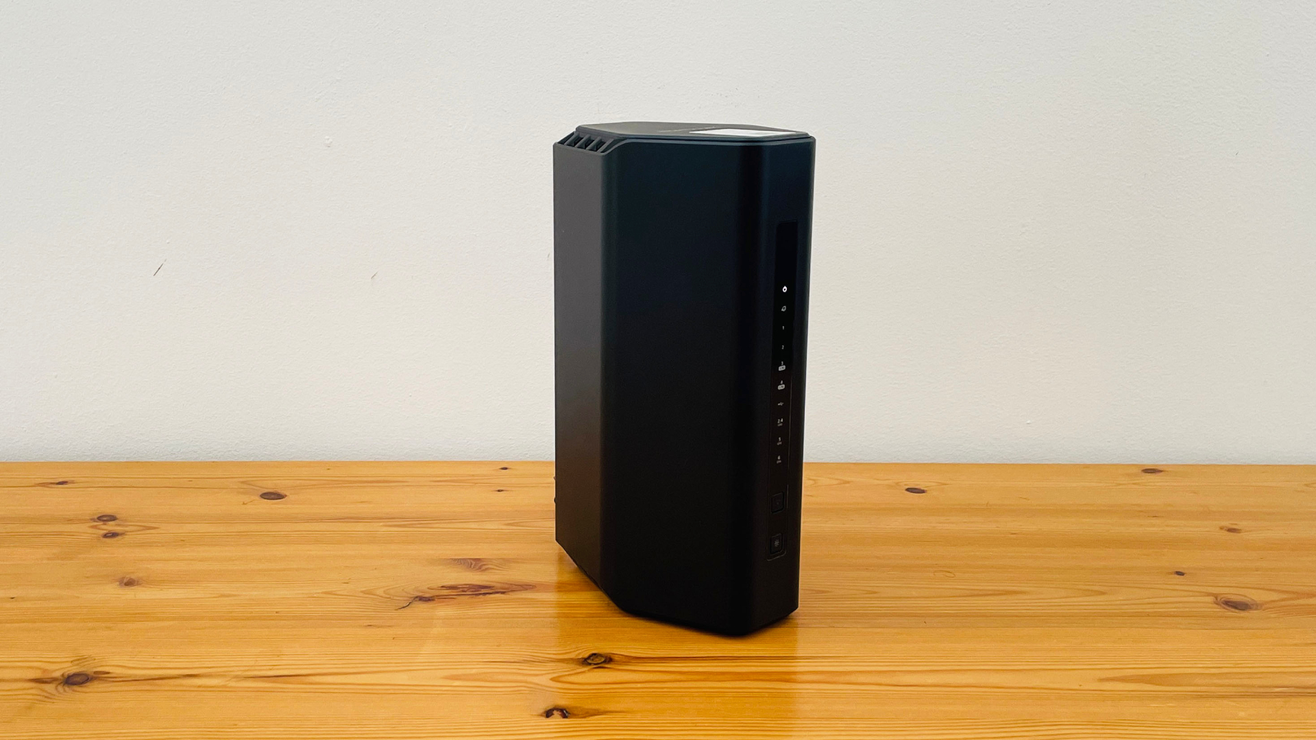 Netgear Nighthawk RS300 router sitting on a table