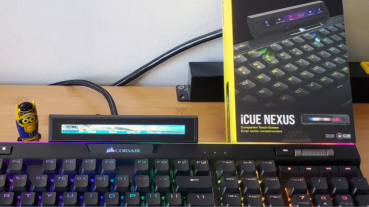 Hands On Corsair S Icue Nexus A Customizable Touch Bar For Your Gaming Keyboard Tom S Hardware