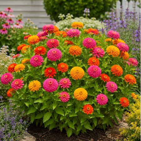 2 Plants Per Pot California Zinnia Plants Live, 3-5 Inch Tall in 4 Inch Pots, Vibrant Blooming Flowers for Patio and Garden