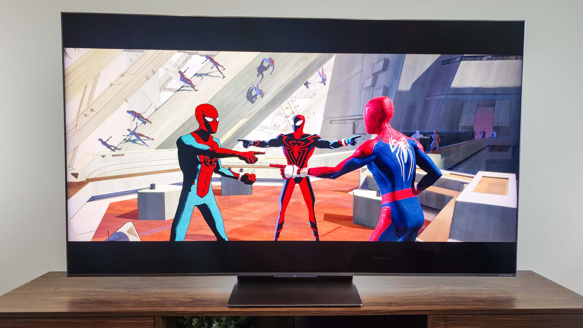 Spider-Man: Across the Universe on a TCL QM8K QD-Mini LED TV.